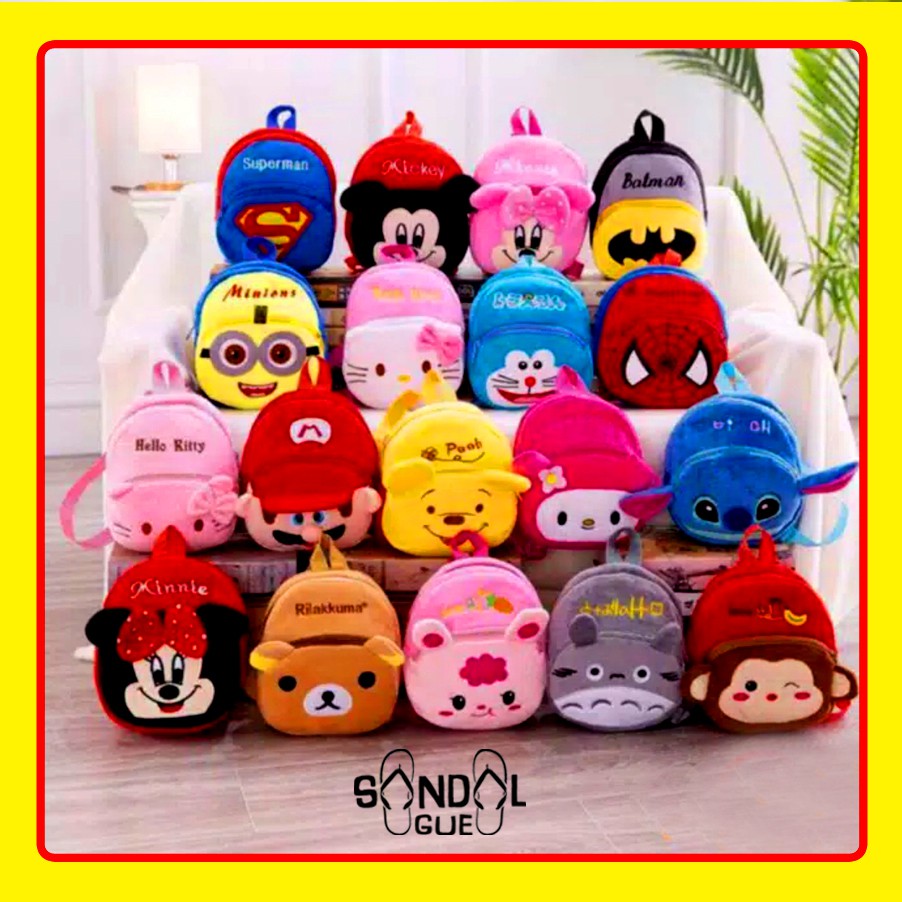 TAS RANSEL ANAK PAUD IMPORT GAMBAR BONEKA