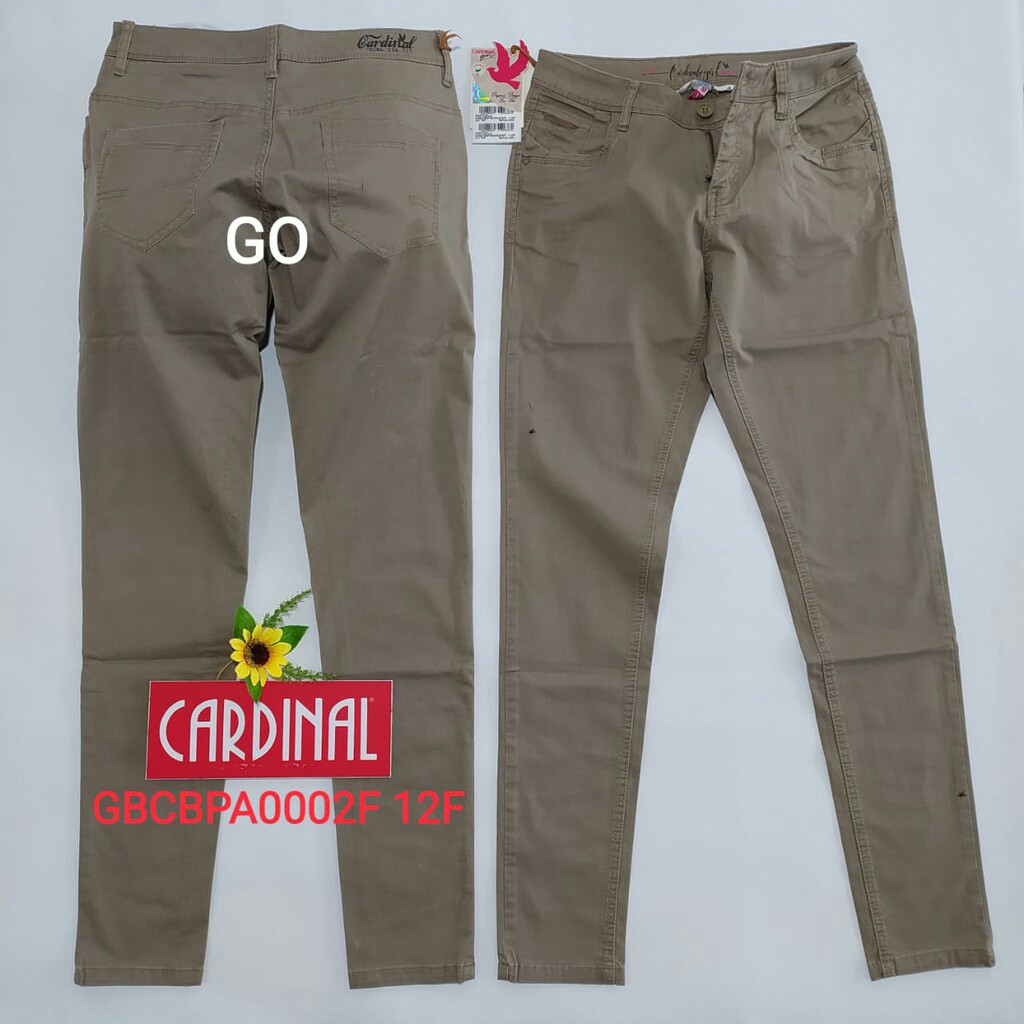 gof S CELANA JEANS CARDINAL Casual Katun Pensil Skinny Fit Celana Panjang Jeans Perempuan