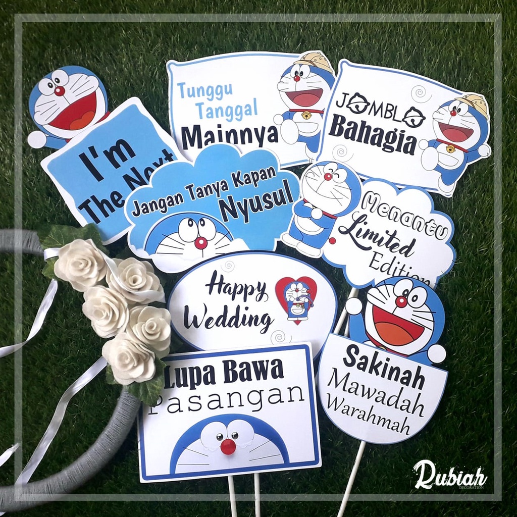 Custom Photo Props / Property Party / Aksesoris Photobooth Doraemon