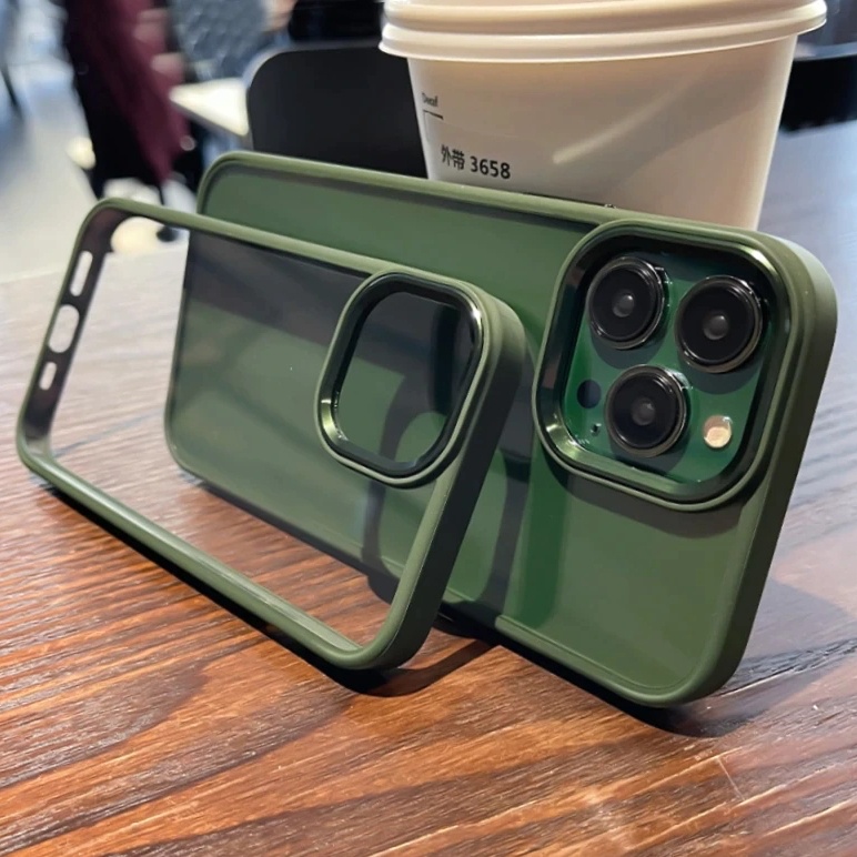 IPHONE 11, 13, 13 PRO, 13 PRO MAX - ALPINE GREEN Luxury Metal SOFT CASE CASING