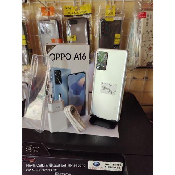 oppo A16 ram 3/32 gb fullset original Like new (Second)