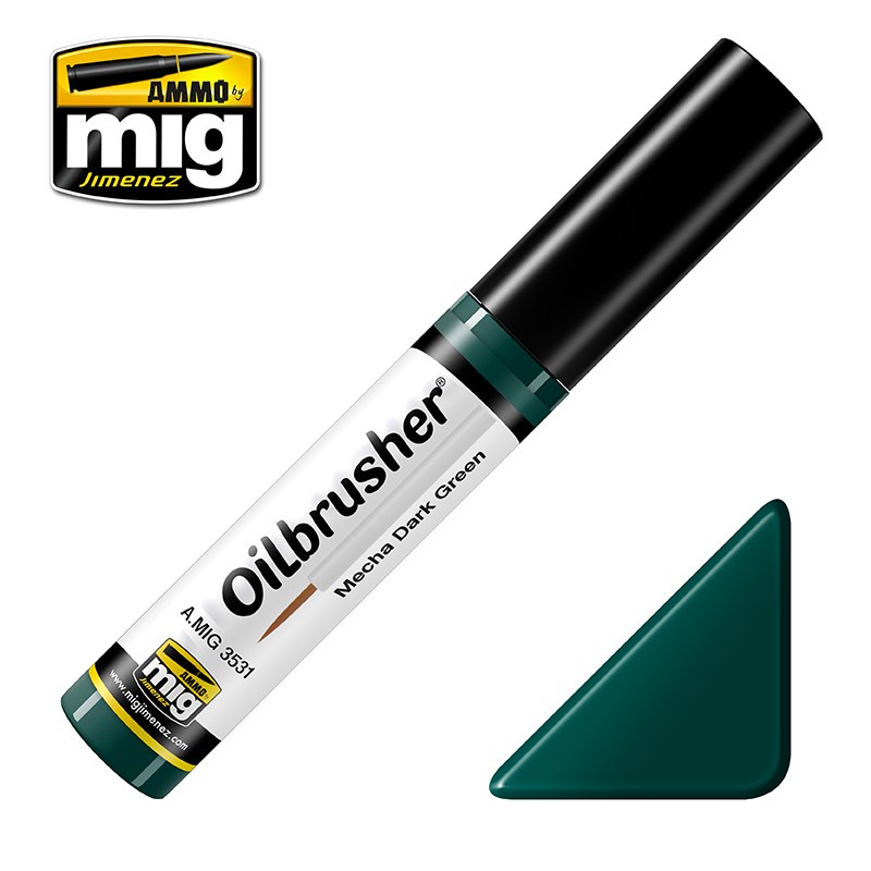 

AMIG3531 : MECHA DARK GREEN - Oilbrusher Ammo Mig