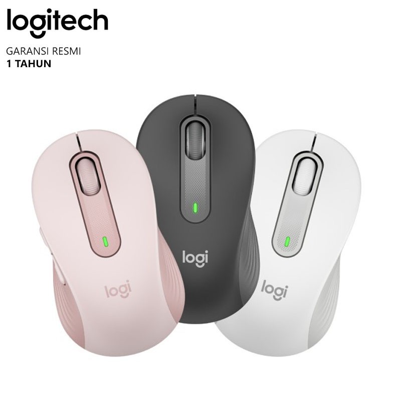 Logitech Signature M650 Mouse Wireless Bluetooth Silent Garansi Resmi