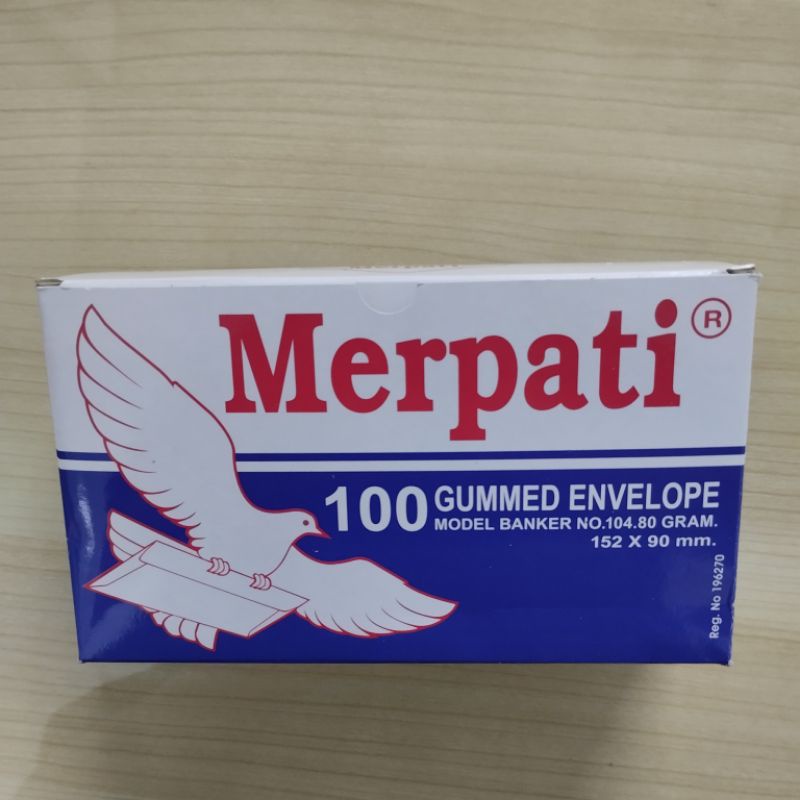 

AMPLOP Merpati Putih Sedang 152 X 90 mm