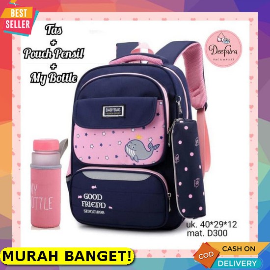 Tas Sekolah Laki Laki Bts Anti Air Terbaru Kekinian E9S3 Ransel Gendong Perempuan Lucu Original Mura