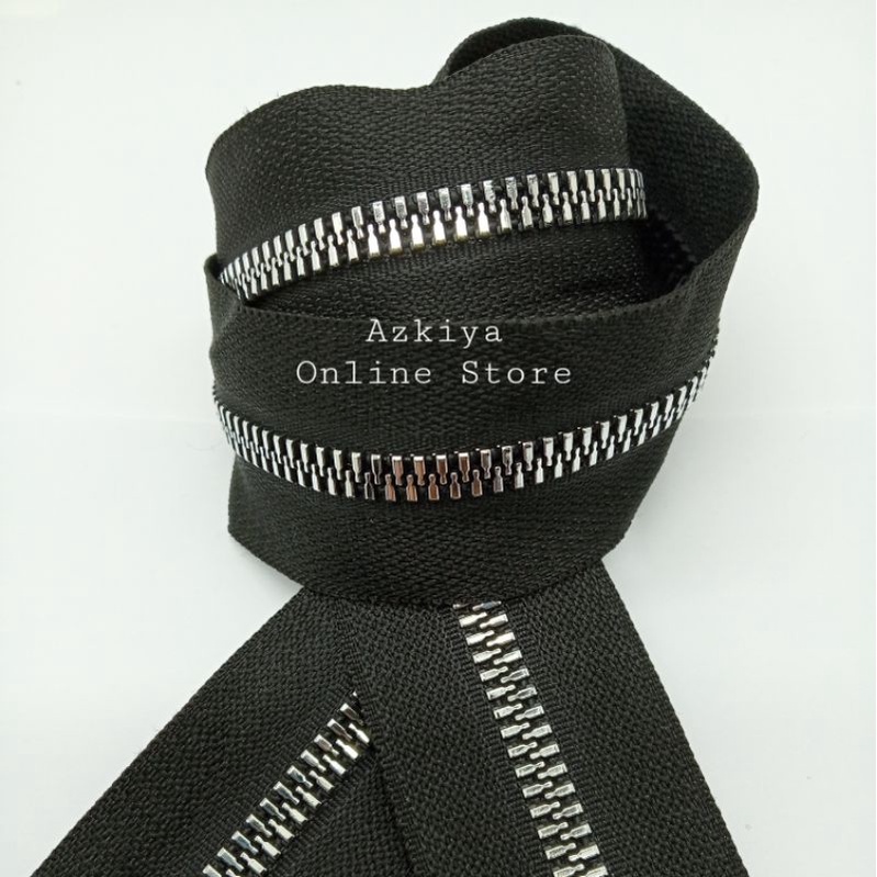 Daun Resleting No.5 Besi (HITAM) - Aksesoris Tas & Dompet