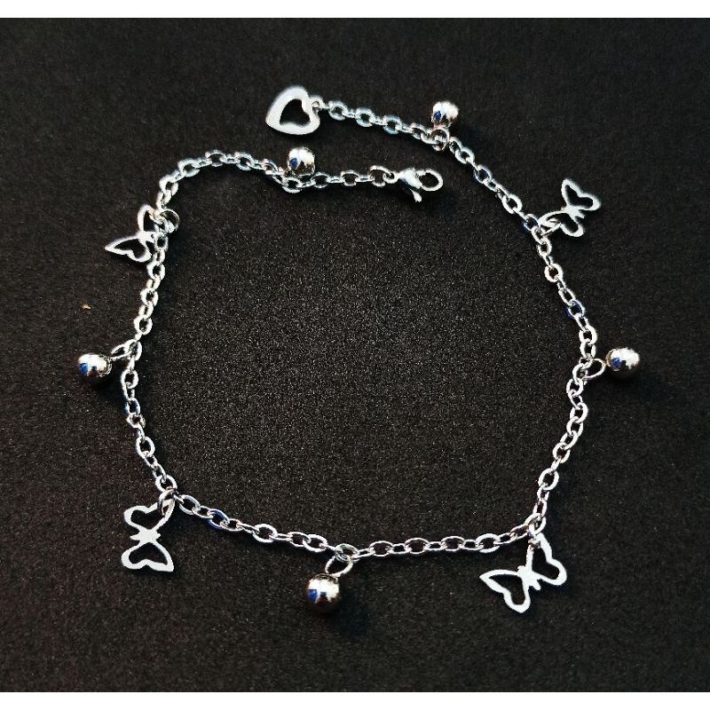 GELANG TANGAN TITANIUM SILVER BANYAK MODEL IMPOR BERKUALITAS FASHION WANITA