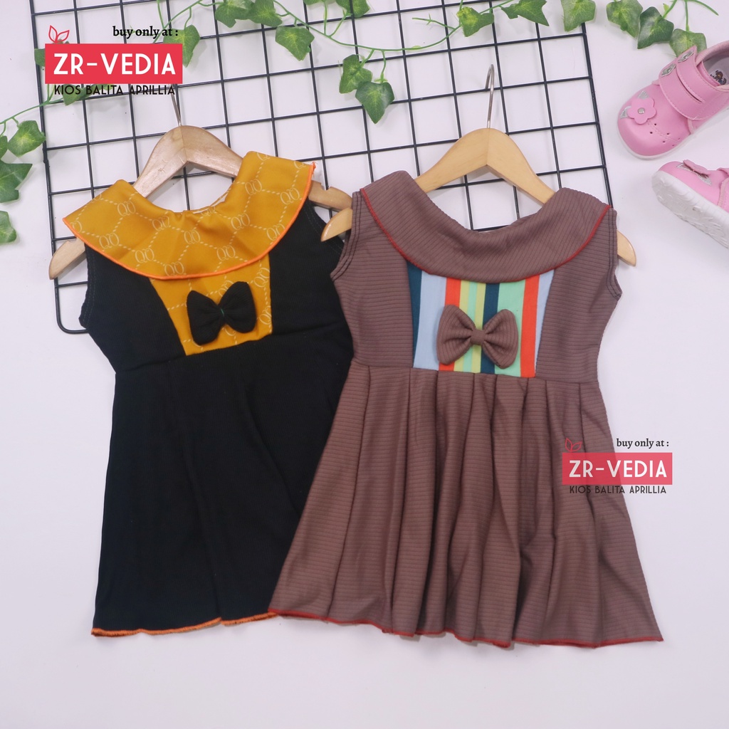 (0-6 Bulan) Dress Najwa uk Bayi / Dres Cantika Yukensi Baju Anak Perempuan Gaun Pesta Import Cewek