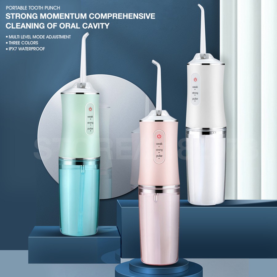 Flushing Dental Portable Oral Irrigator Water Dental Floss USB 360° Flushing Gigi