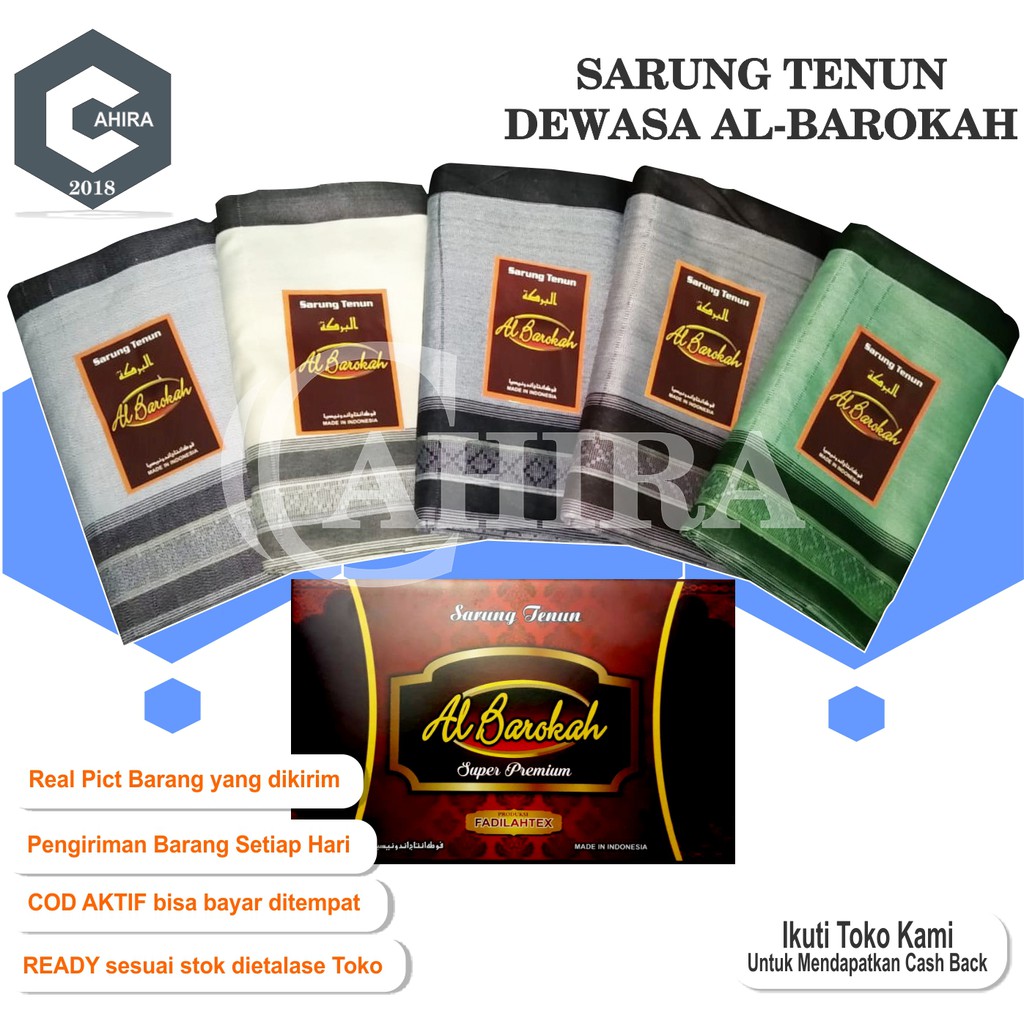 SARUNG DEWASA ALBAROKAH SARUNG TENUN TERMURAH BERKUALITAS