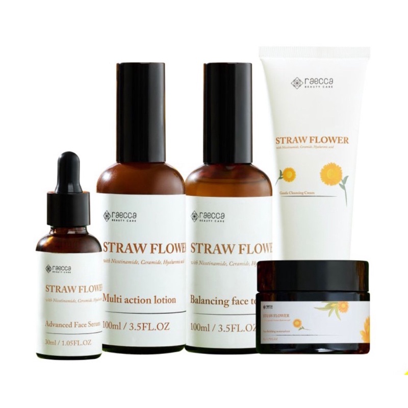 RAECCA STRAWFLOWER SKINCARE SET 5in1