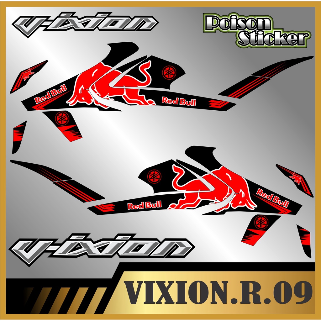 STRIPING STICKER VIXION R STIKER VIXION R NEW STICKER LIS LIST VARIASI YAMAHA VIXION R CODE 09