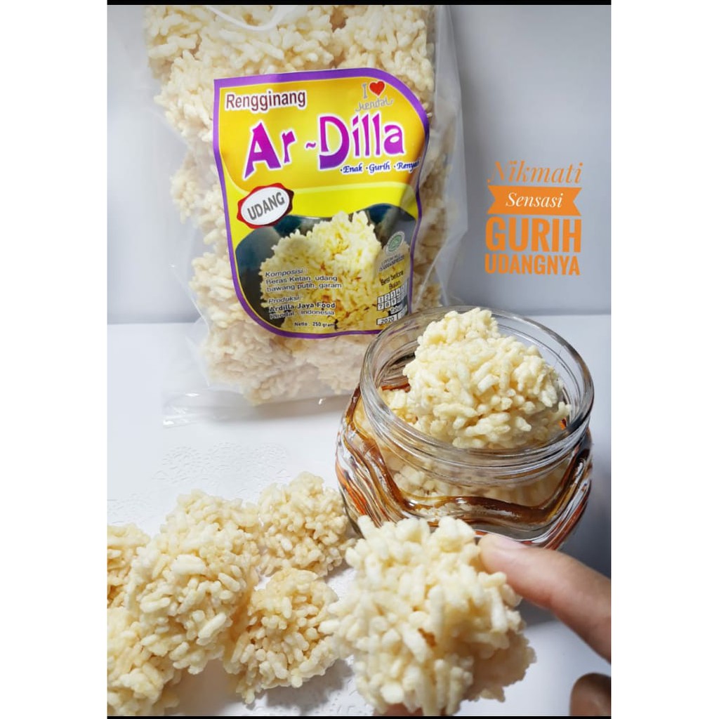 

Rengginang Matang Rasa Udang Ar - Dilla Cemilan Snack Khas Kendal 500 gram