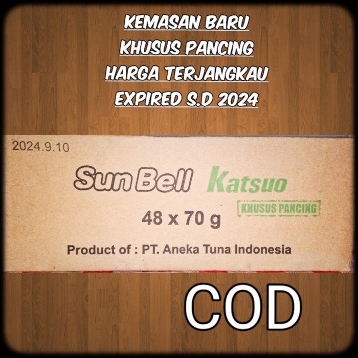 

f0fbfe00 Umpan Pancing - Sunbell Katsuo Isi 10 Kaleng Ds1Gk