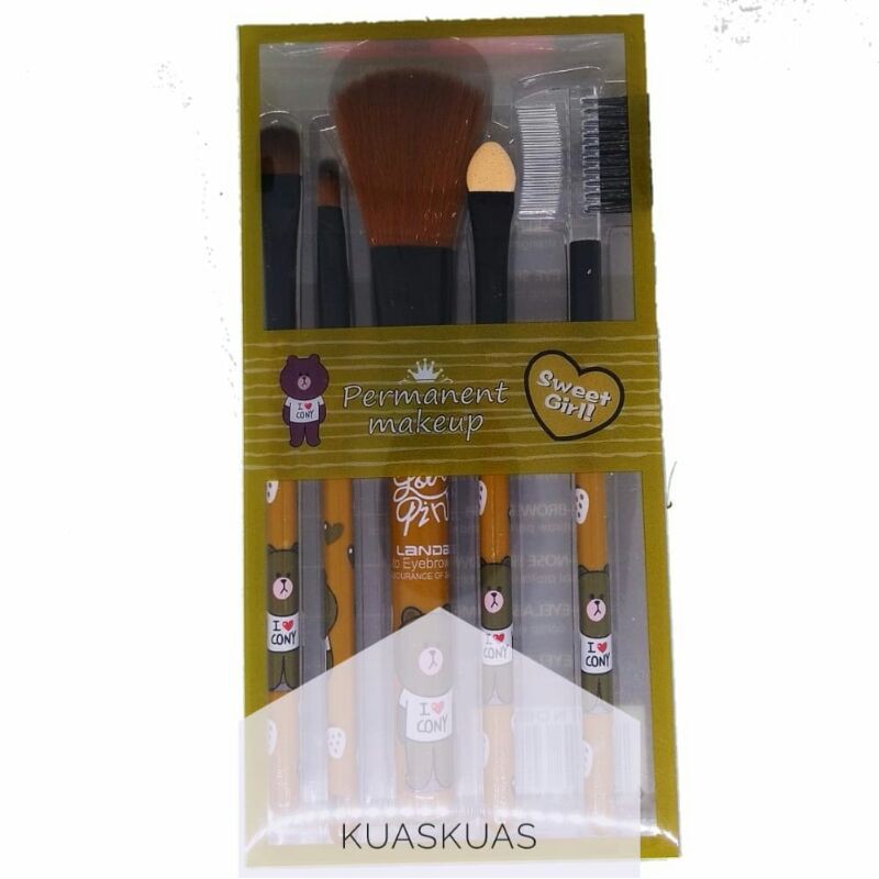 [KK] Kuas Set Make Up Karakter Brown