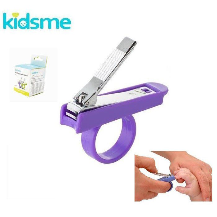 KIDSME NAIL CLIPPER WITH HOLDER/ GUNTING KUKU BAYI / GUNTING