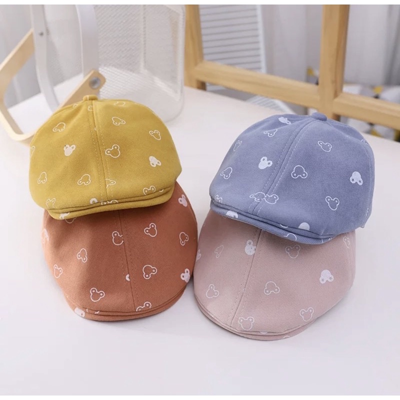 1,5 2 3 tahun Topi Beret Mic*key STAR Anak Bayi Laki Laki Anak Perempuan Import / Baby Hat