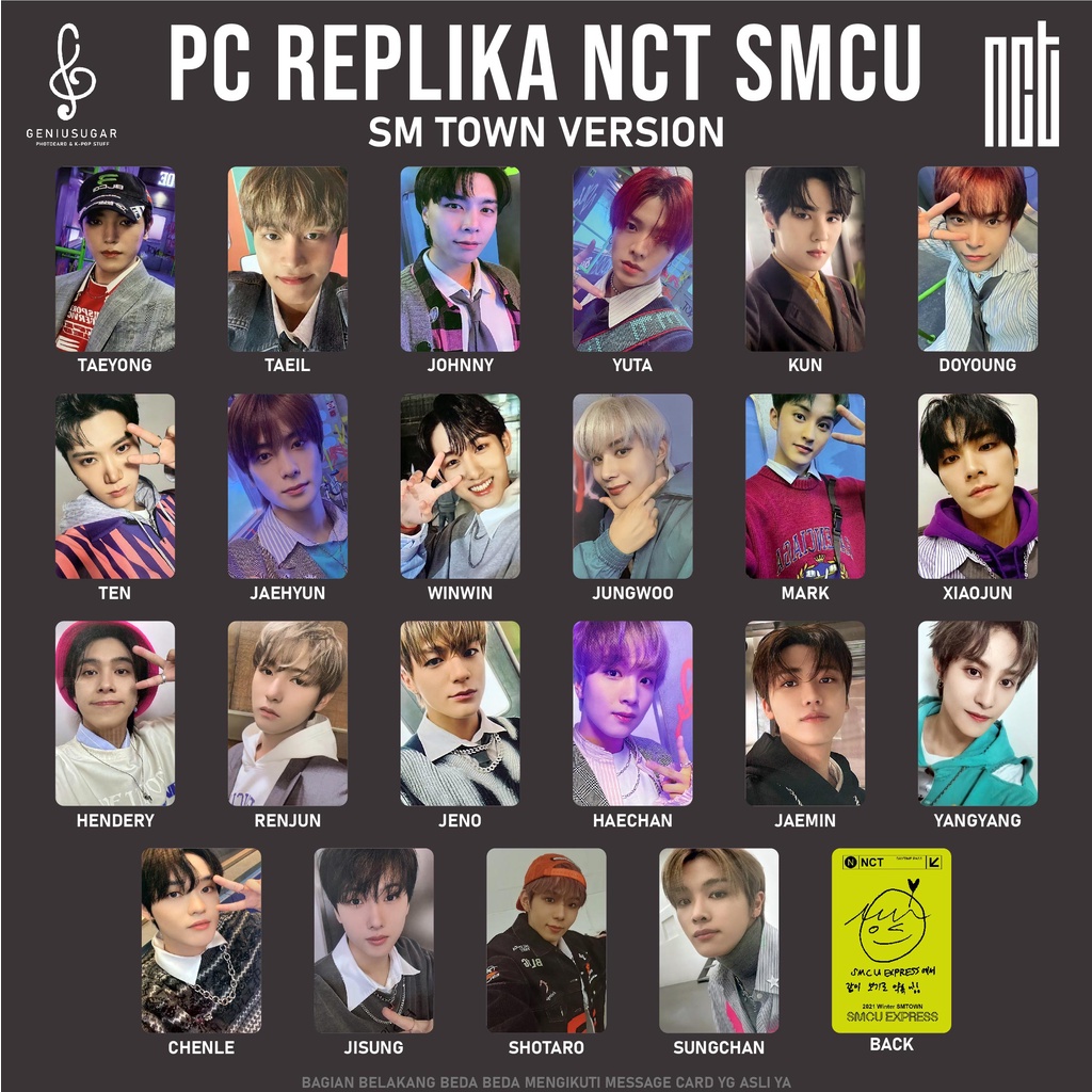 [REPLIKA NCT SMCU] PHOTOCARD SMCU UNOFFICIAL