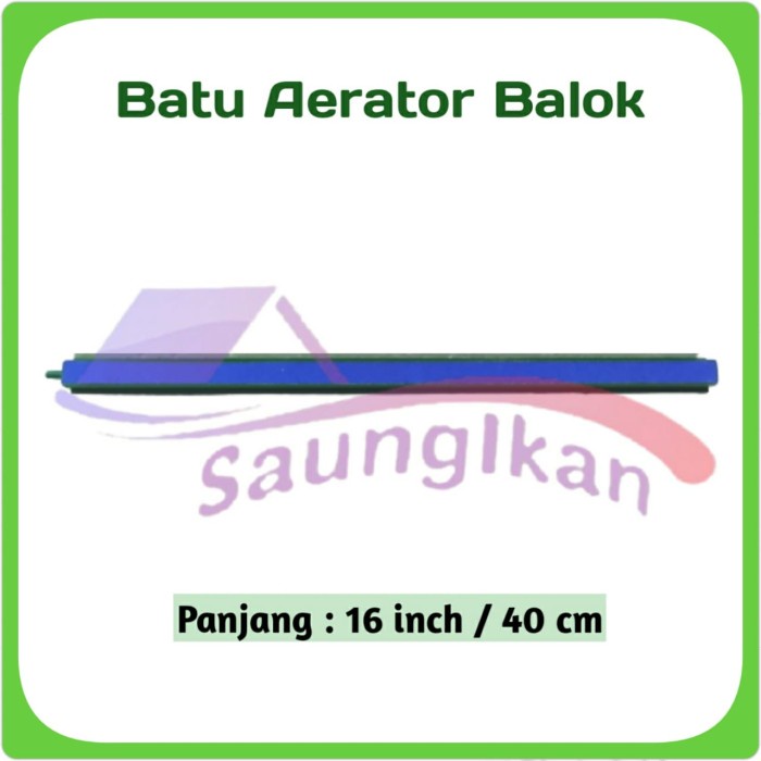 Batu Aerator Aerasi Aquarium 16 in Panjang 40 Cm BALOK PANJANG