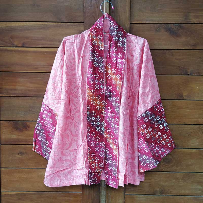 Blouse Embos Kombinasi Cap Gradasi