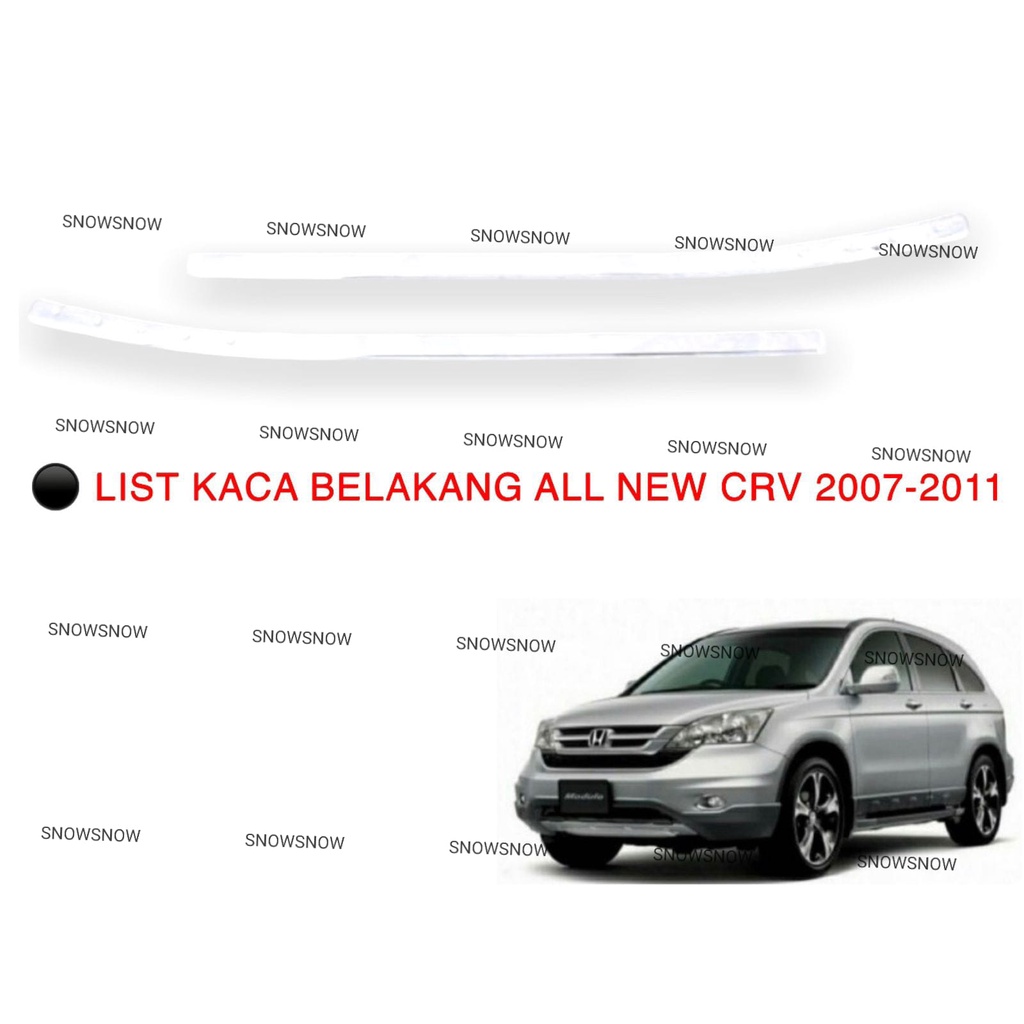 List Kaca Belakang All New Crv 2007 2010 Chrome