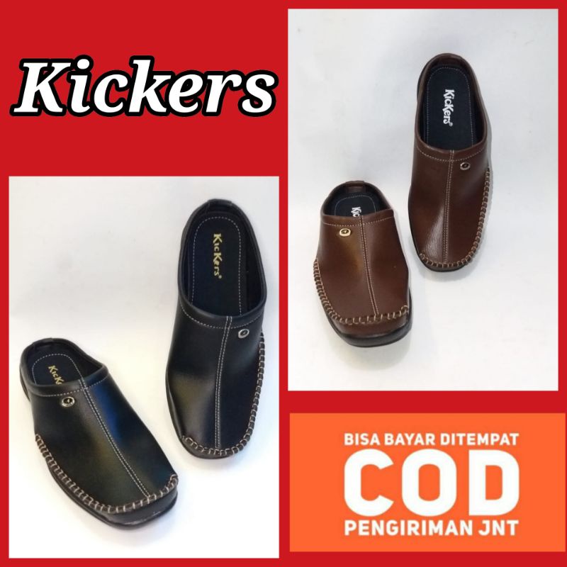 Sepatu selop pria/sepatu slip pria/sepatu selop/sepatu Kickers pria/Kickers pria/sepatu mules/slip h