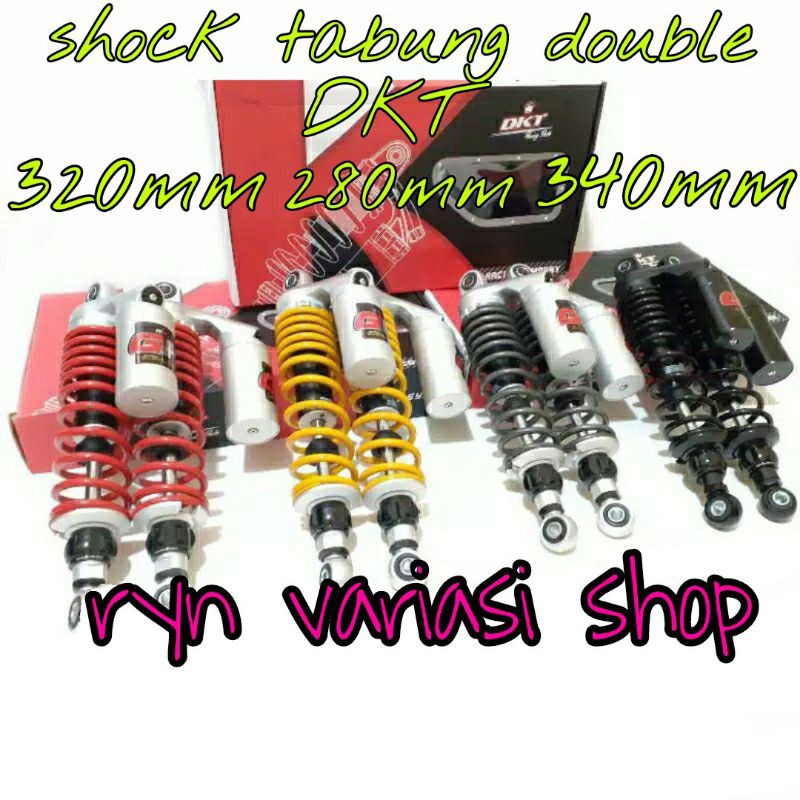 shockbreaker shock tabung DKT GP uk 280/320/340mm rxk jupiter vega supra shogun smash tiger megapro