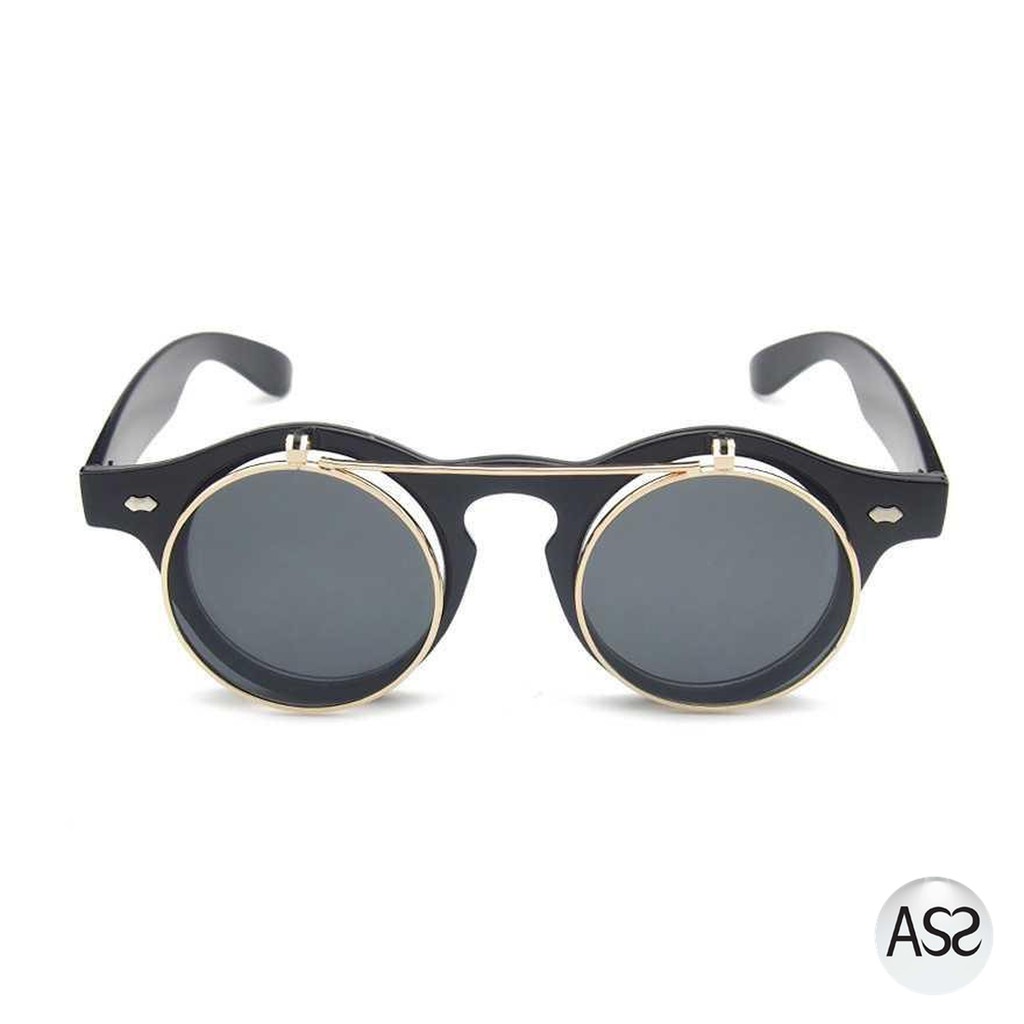 ASS Shop - MOLNIYA Kacamata Fashion Double Frame Steampunk - NE60