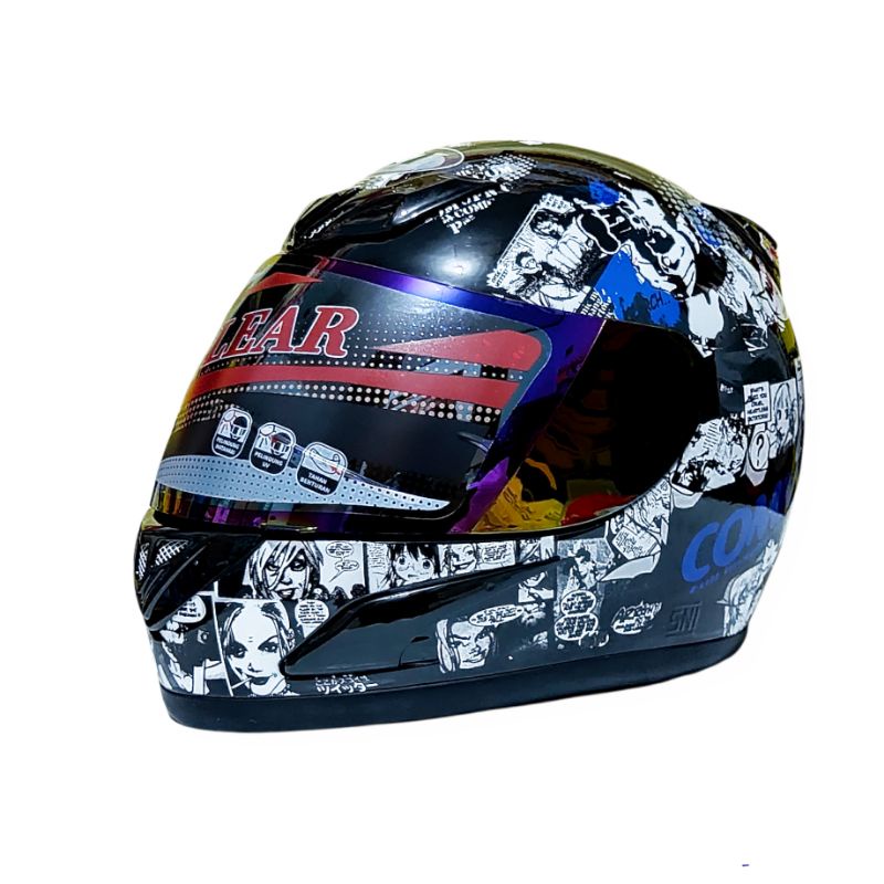 Jual HELM JPN FULL FACE MOTIF COMIC Indonesia|Shopee Indonesia