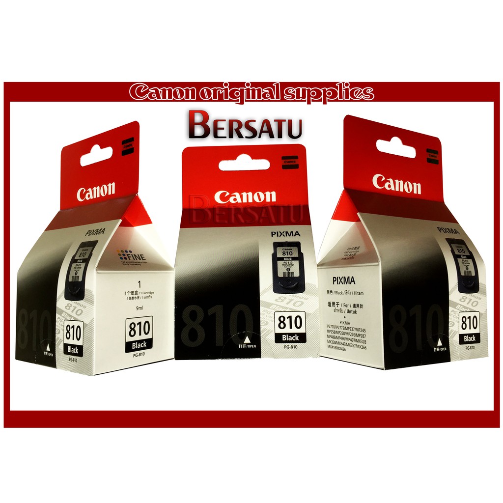 Tinta Canon PG 810 Original Cartridge Non Stiker PG810 Catridge Ori