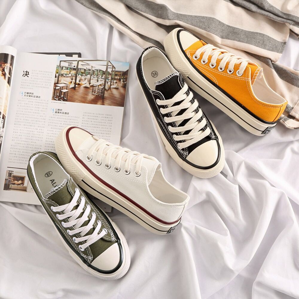 Sepatu abg wanita canvas Sepatu Kanvas Cewek Sekolah Versi Korea Gadis sepatu px flat casual Women's Shoes