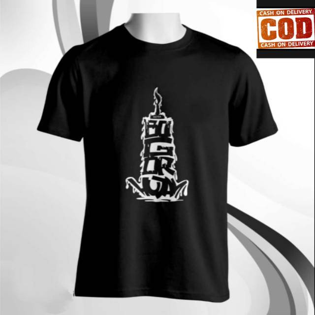 (BISA COD) BAJU KAOS DISTRO TSHIRT Bogor kota hujan desain tugu kujang H&H TwinShop