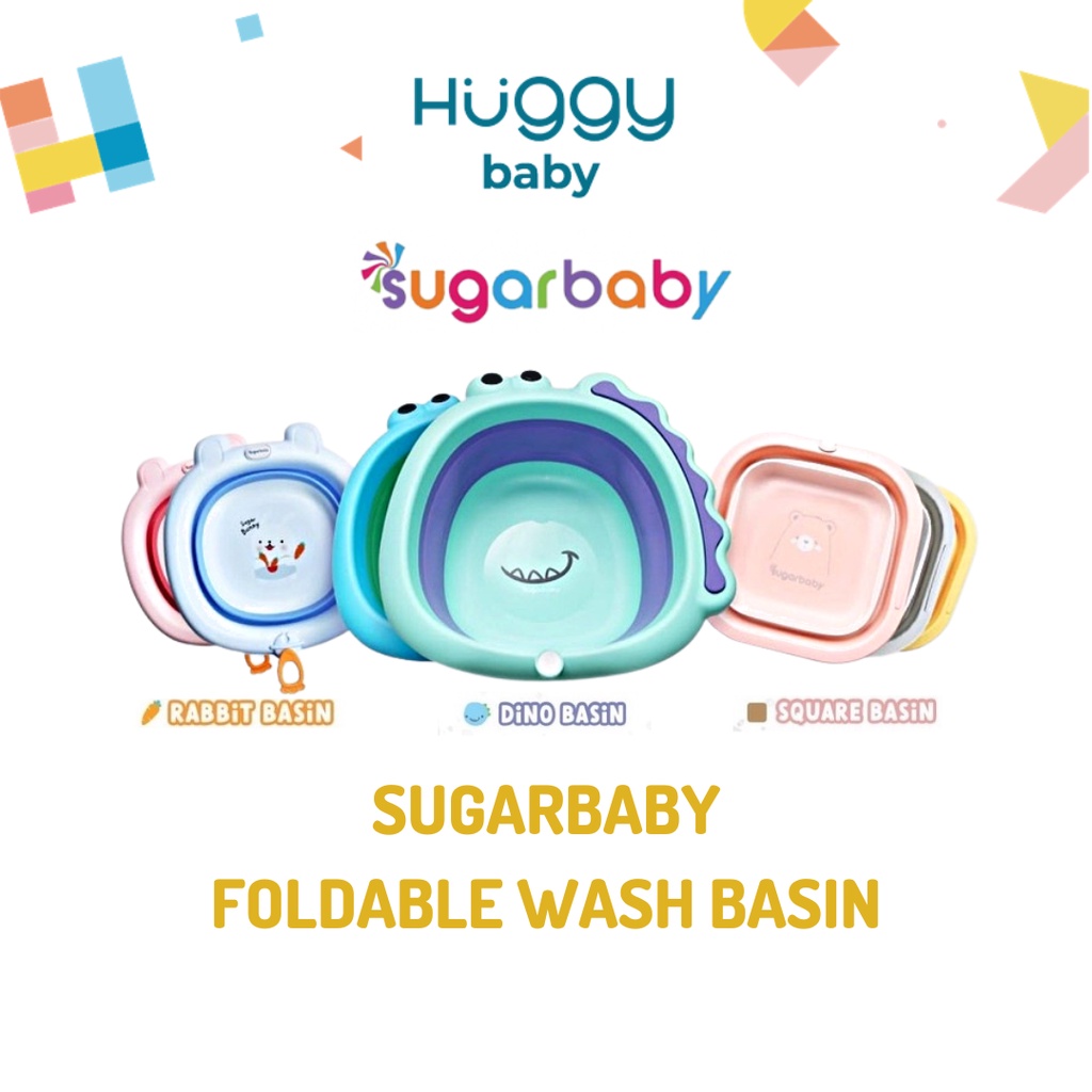 Sugarbaby Foldable Baby Wash Basin | Baskom Lipat Bayi Ember Lipat