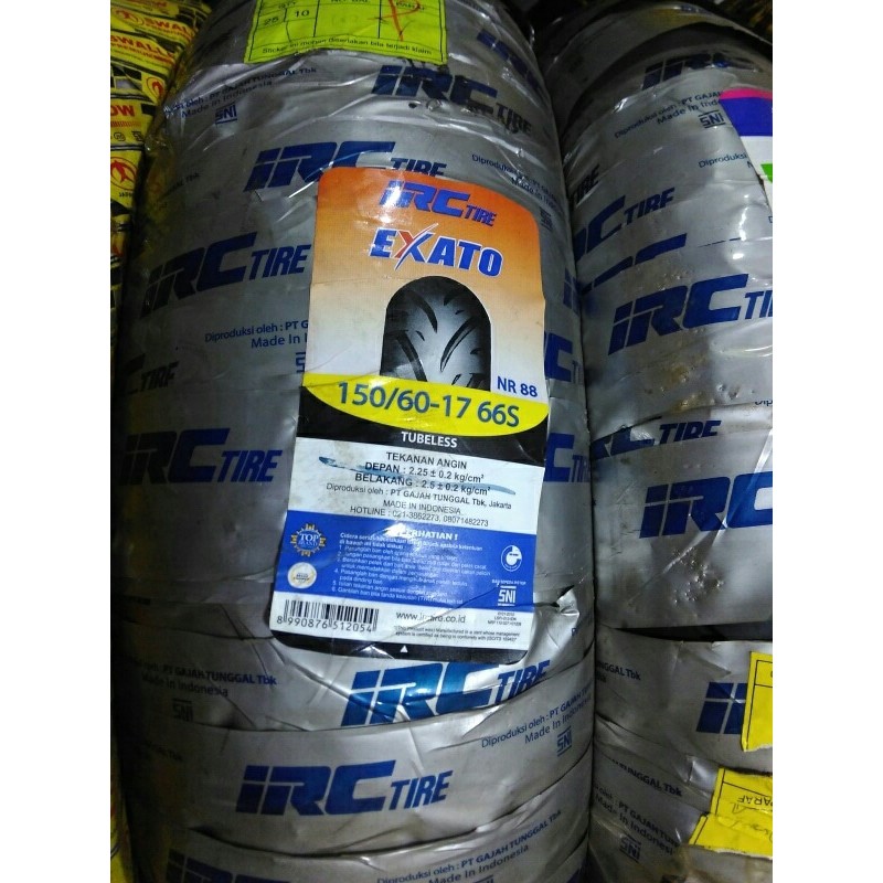 ban luar irc 150/60-17 EXATO (tubeless)