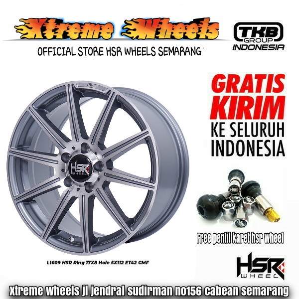 velg hsr wheel lubeck ring 17 lebar 8 pnp ertiga mercy terios innova
