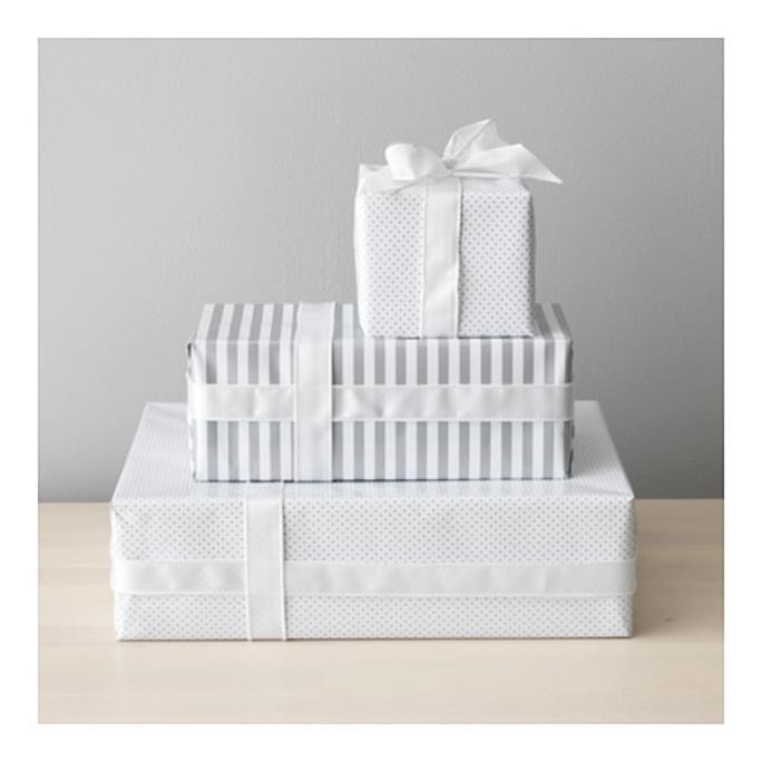

Ikea Krusiduller Pita Kado Putih - 3 M
