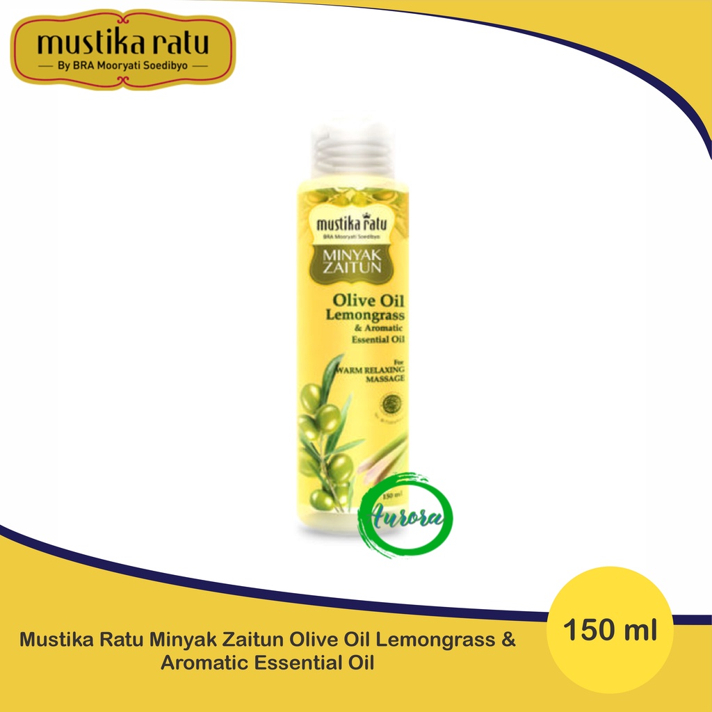 Mustika Ratu Minyak Zaitun Olive Oil Lemongrass - 150ml
