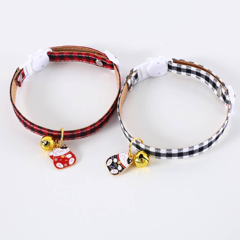 Kalung Double Layer Dengan Liontin bell Adjustable Untuk Anak Anjing Dan Kucing Peliharaan