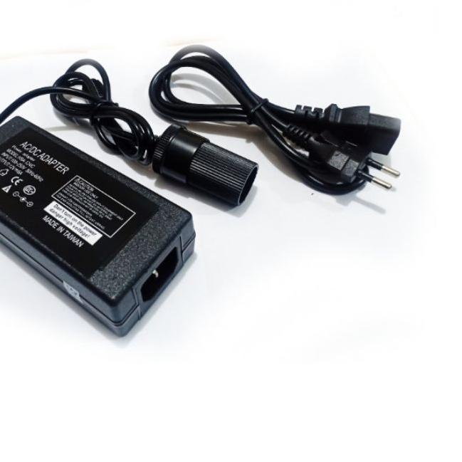 ♙ Adaptor 220v ac to dc 12volt 6A socket lighter mobil 6 ampere original vacum cleaner mobil 120w ma