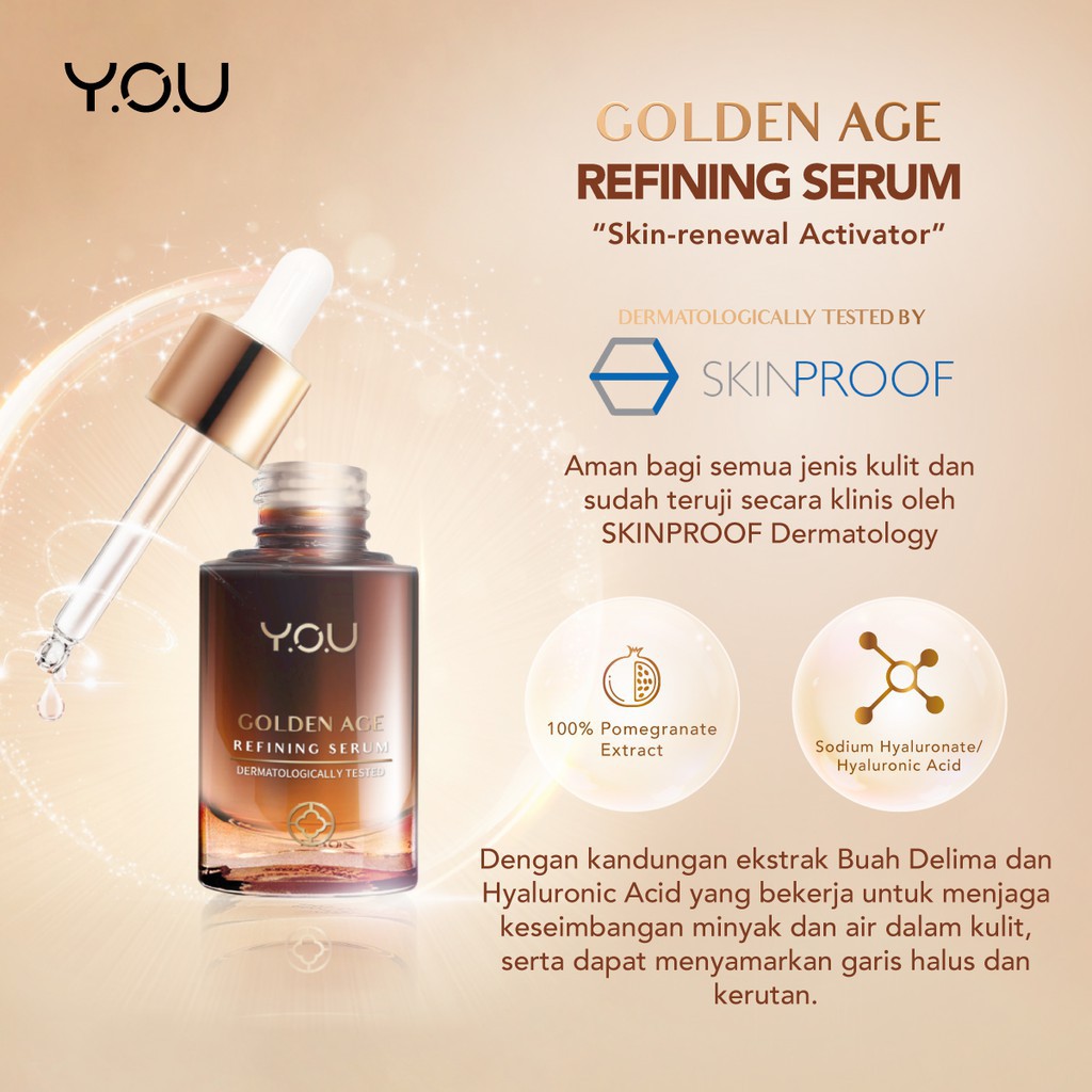 YOU Golden Age Refining Serum 20gr [Skin- Renewal Activator] / Y.O.U / VH