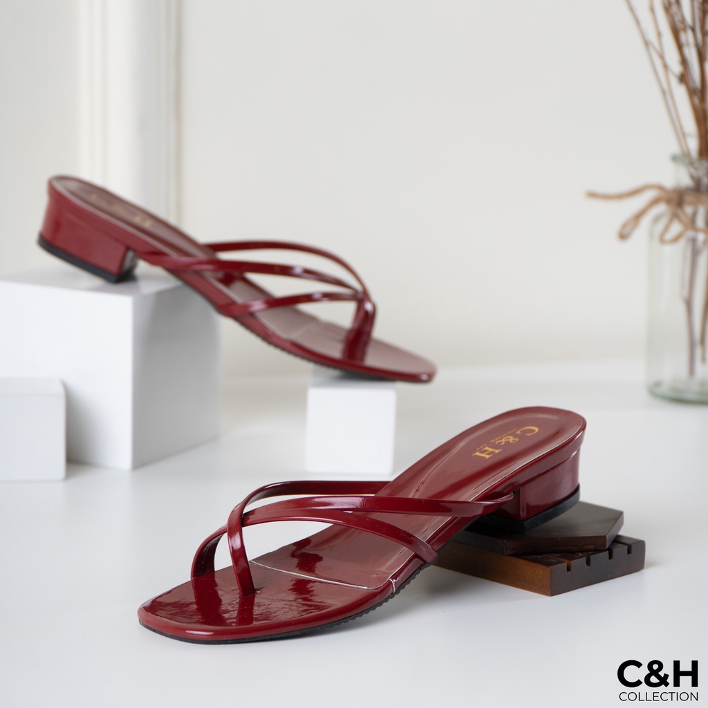 sandal heels wanita Esmeral / hak 3cm / sandal hak tahu