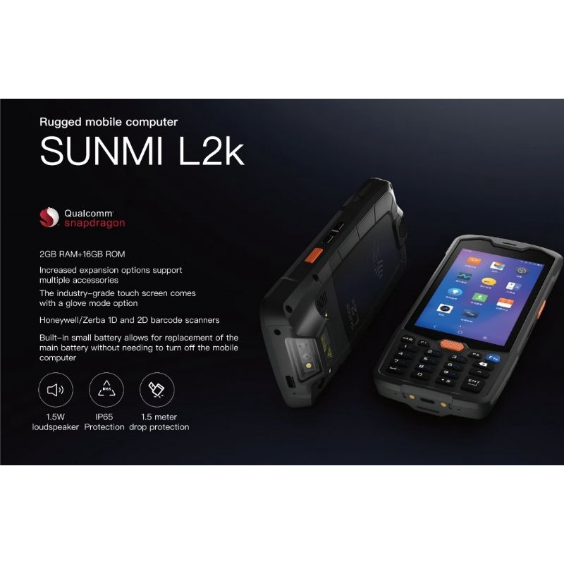 S U N M I L2K NFC 2GB/16GB PDA Mobile Computer Scanner 2D Walkie Talkie