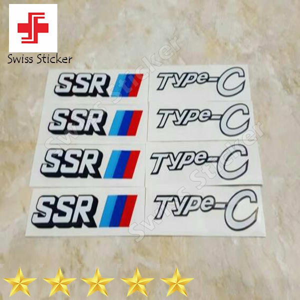 Grosir stiker untuk velg SSR Type C Elegan