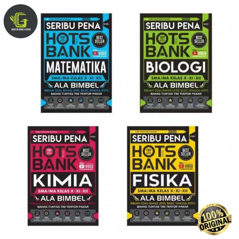 Buku Seribu Pena Hots Bank Soal Matematika,Fisika,Kimia,Biologi SMA - Forum Edukasi