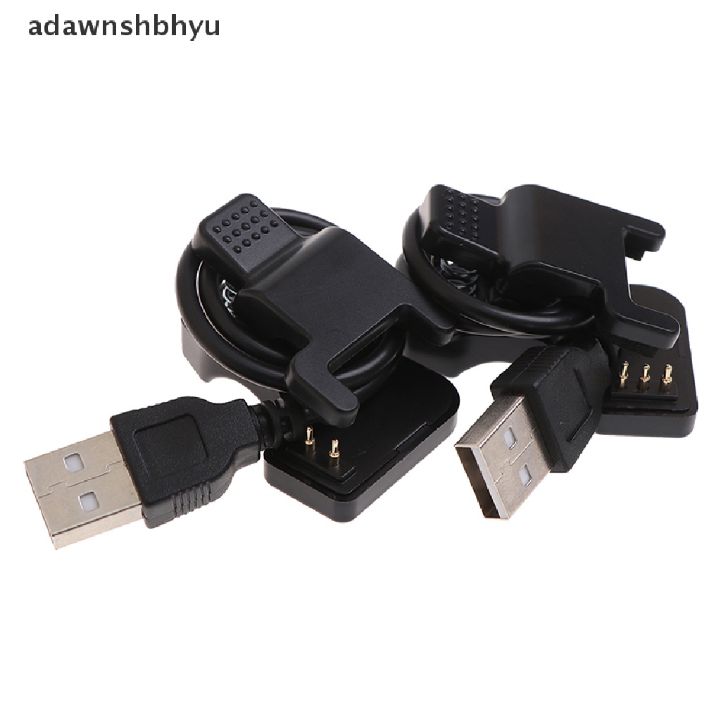 Adawnshbhyu New TW64 68untuk Smart Watch Universal USB Charging Cable Charger Klip Hitam