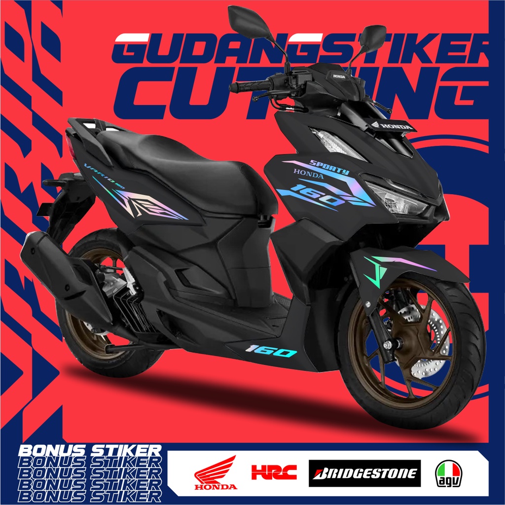STRIPING CUTTING HONDA VARIO 160 EDISI 3 STIKER AKSESORIS SEPEDA MOTOR