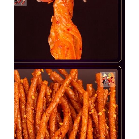 

♥ Snack China, Spicy Vegetarian Tofu Gluten La Tiao 辣条 — 邬辣妈酒鬼豆筋蒜香味 murah