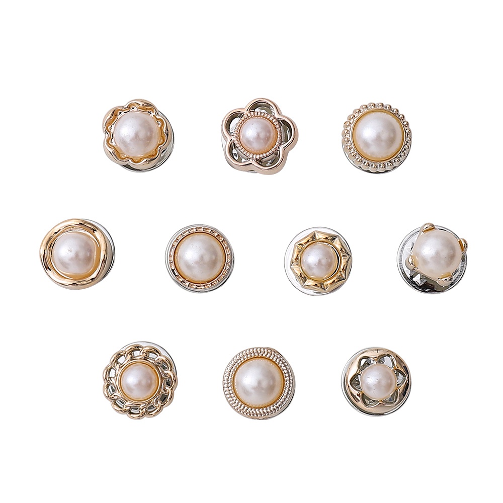 【COD Tangding】【COD Tangding】10pcs / set Bros Pin Mutiara Untuk Aksesoris Pakaian Wanita