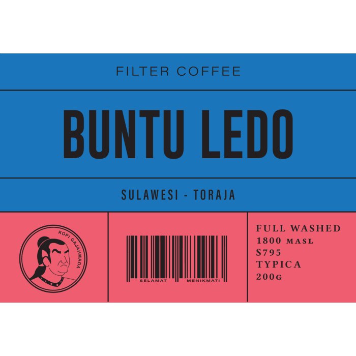 

Kopi Arabika Specialty BUNTU LEDO 200 gr Biji Bubuk