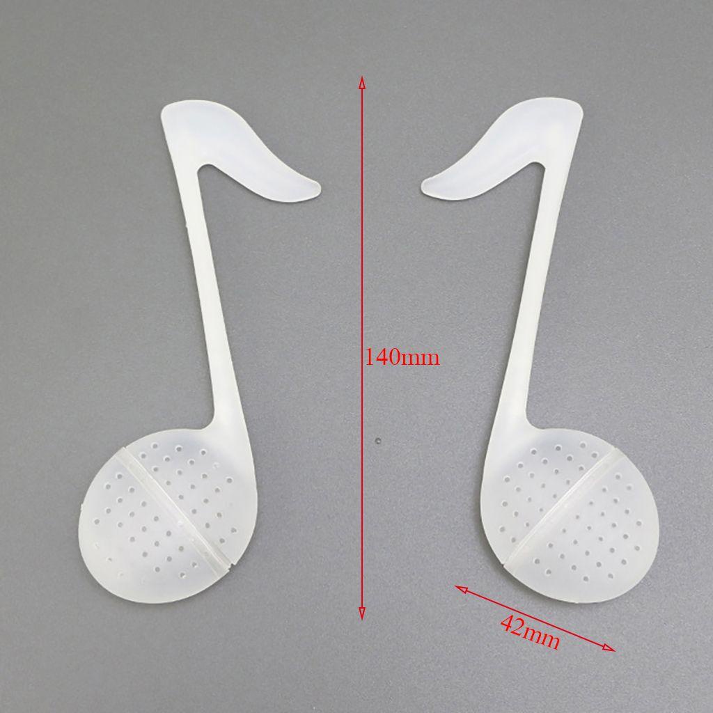 [Elegan] Tea Infuser Creative Clear Untuk Longgar Bentuk Catatan Teh Dapur Gadget Brew Alat Teh Saringan Teh
